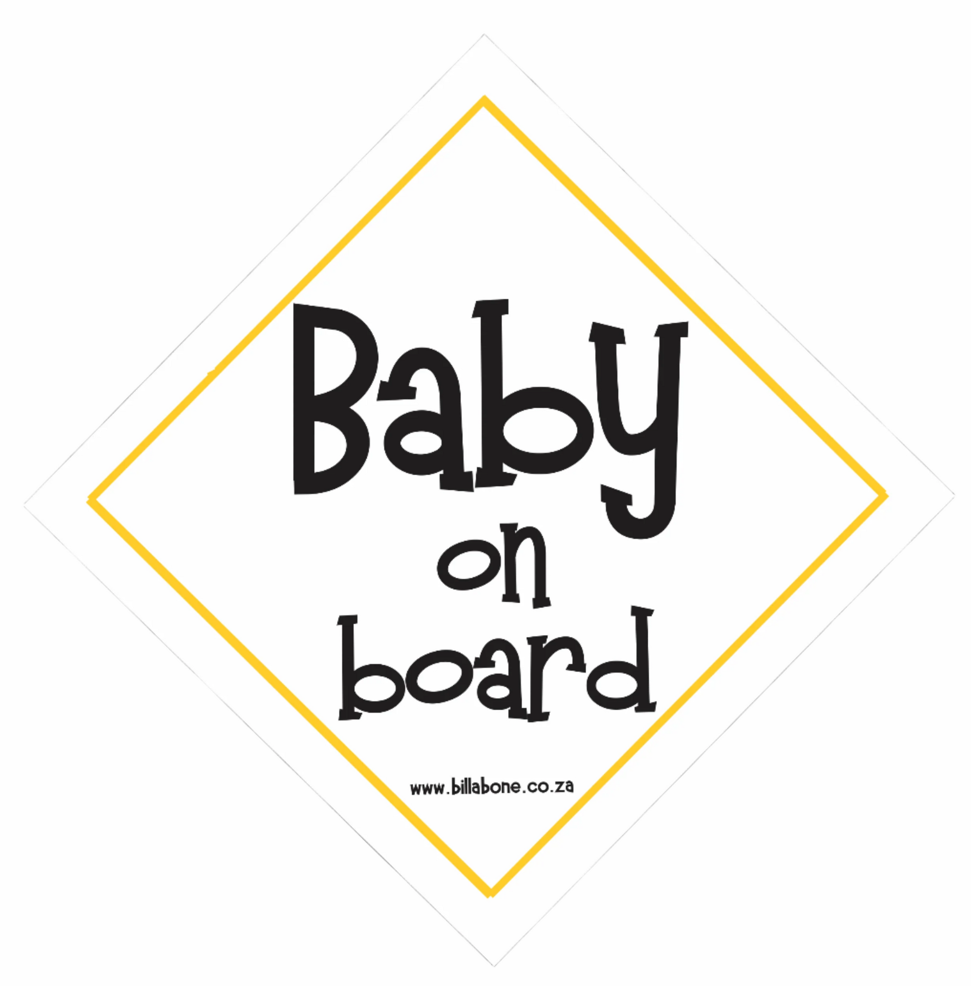 Baby On Board Car Sign or Sticker - Billabone