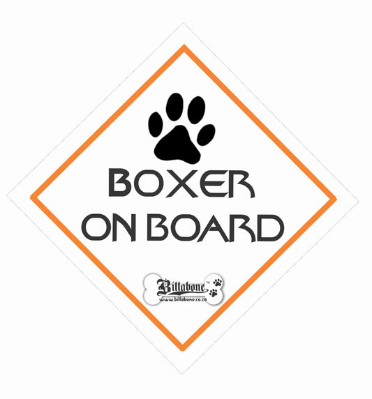 Boxer On Board Car Sign or Sticker - Billabone