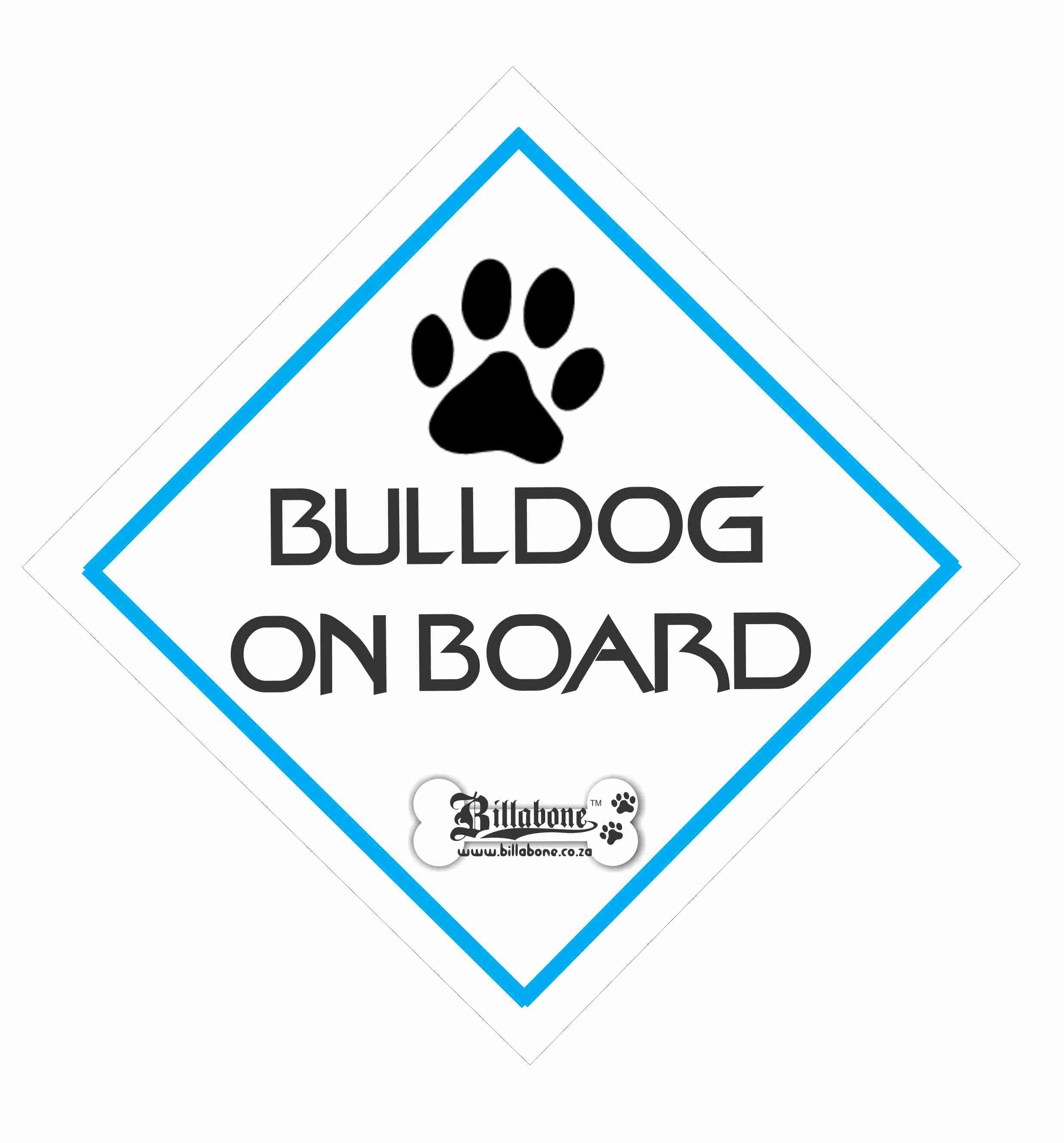 Bulldog on board sticker best sale