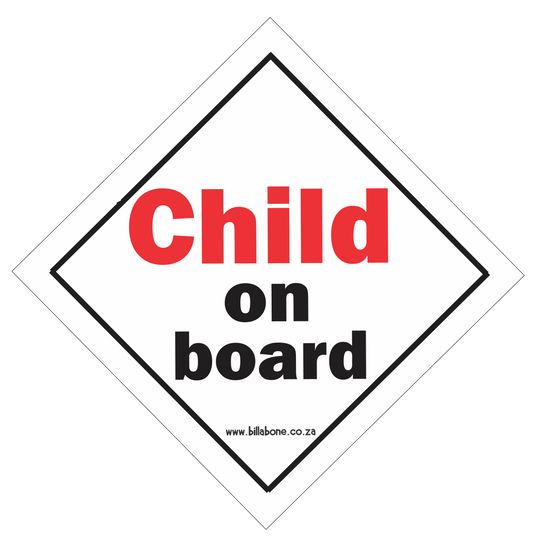 Child On Board Car Sign or Sticker - Billabone