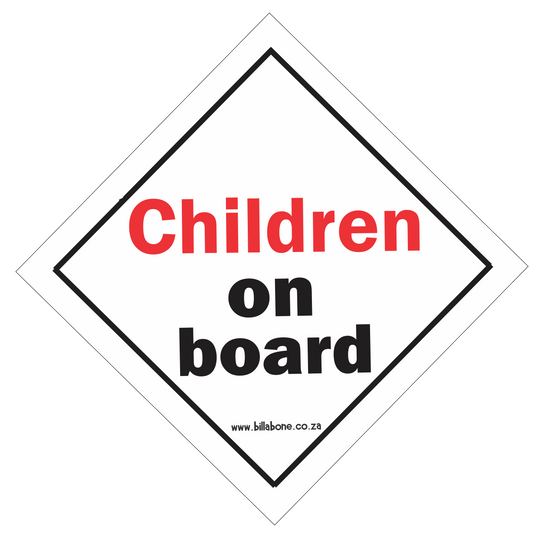 Children On Board Car Sign or Sticker - Billabone