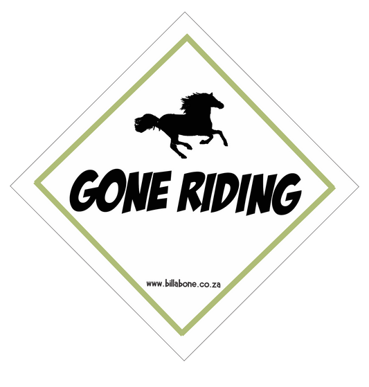 Gone Riding Car Sign or Sticker - Billabone