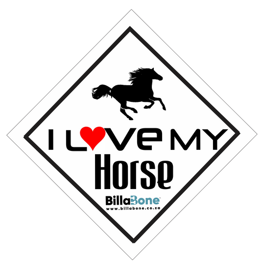 I love my Horse Car Sign or Sticker - Billabone