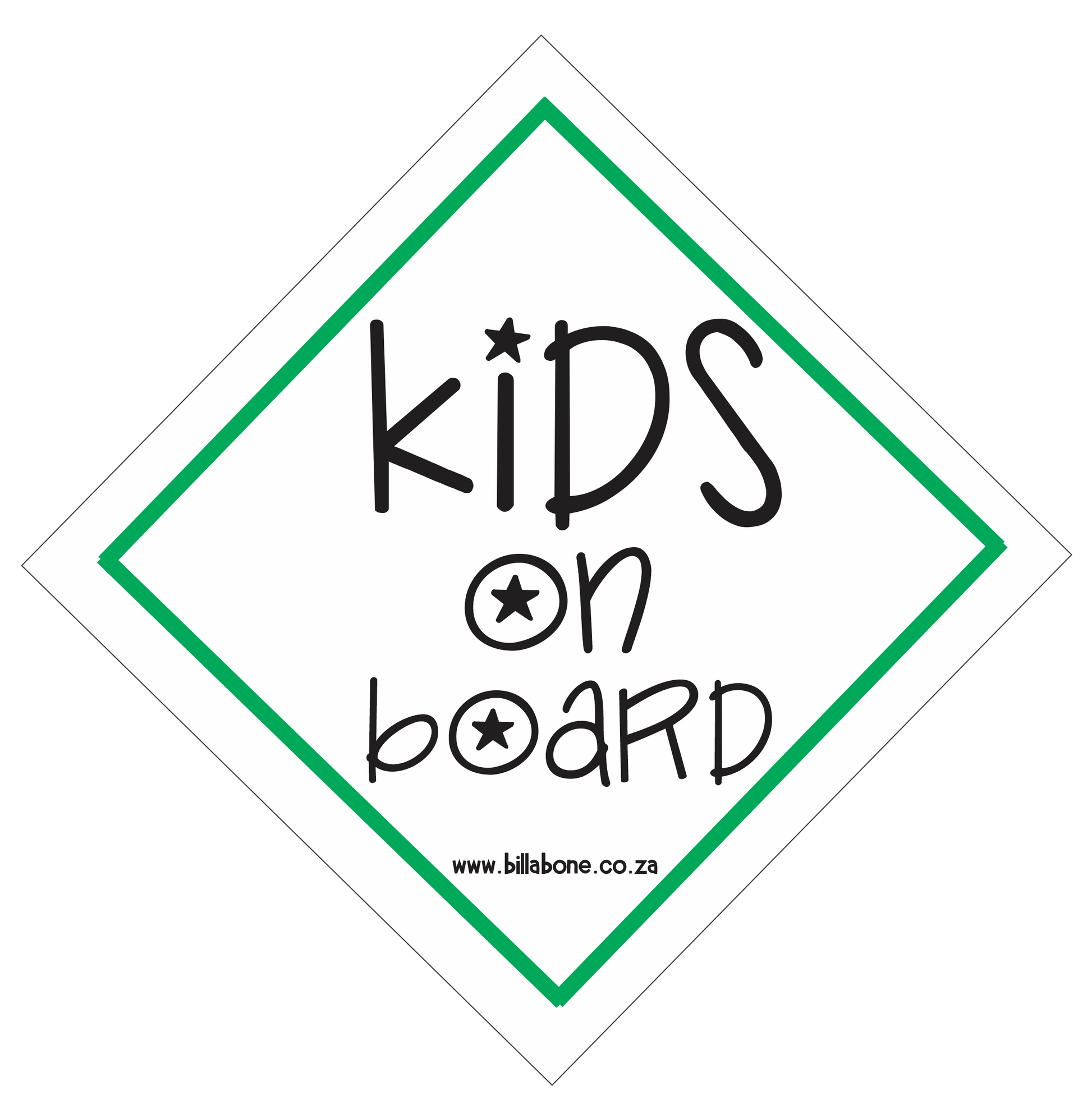 Kids On Board Car Sign or Sticker - Billabone