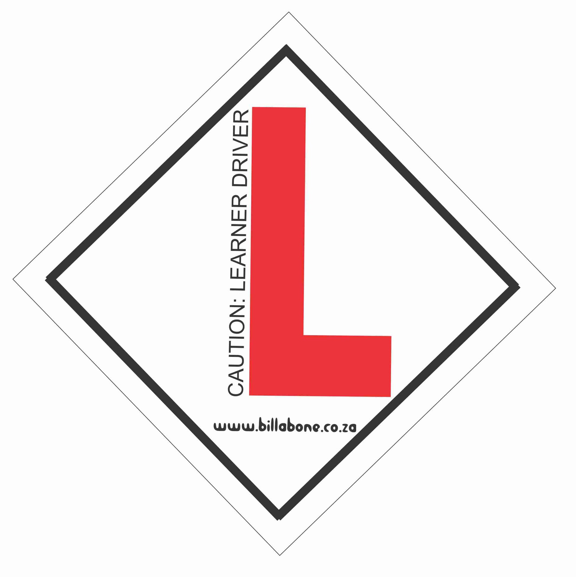 Learner Driver Car Sign or Sticker - Billabone