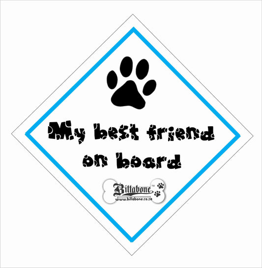 My best friend on board On Board Car Sign or Sticker - Billabone