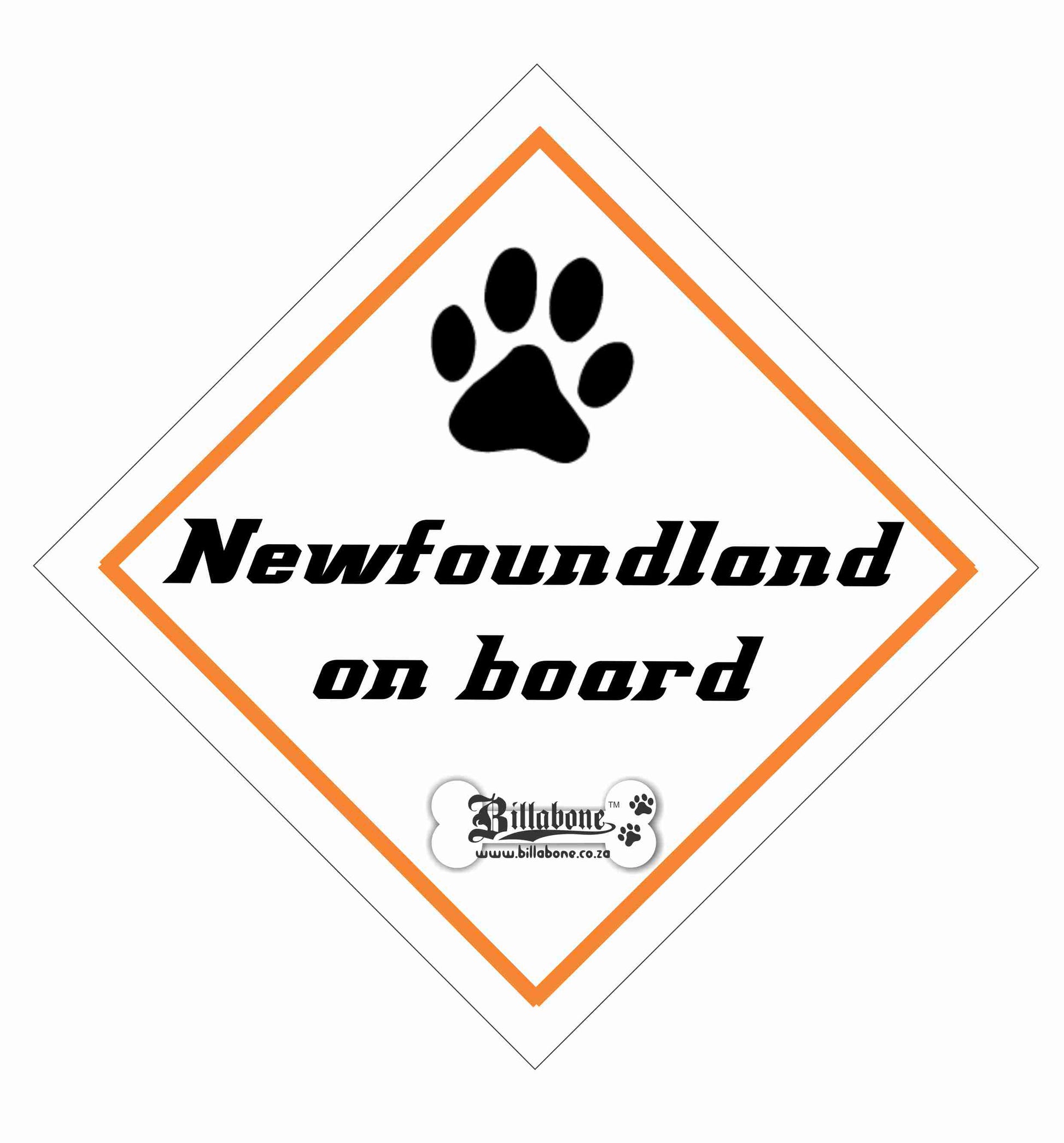 Newfoundland On Board Ca Sign or Sticker - Billabone