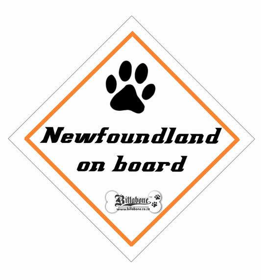 Newfoundland On Board Ca Sign or Sticker - Billabone