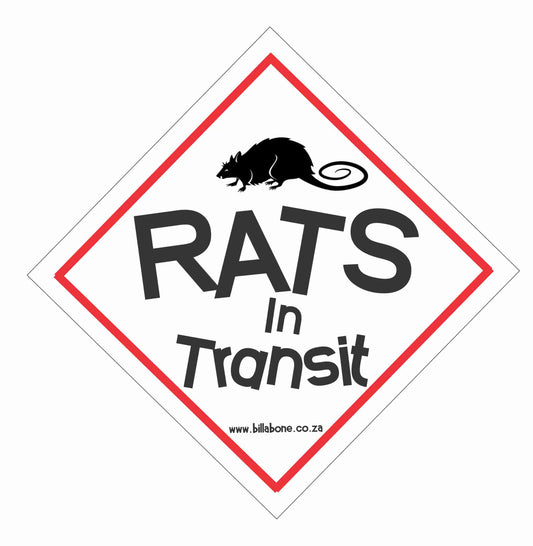 Rats in Transit Car Sign or Sticker - Billabone