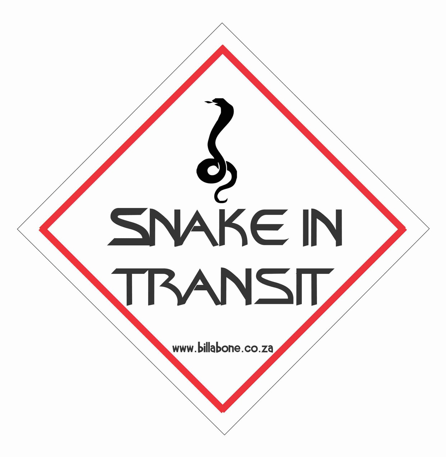 Snake in transit Car Sign or Sticker - Billabone